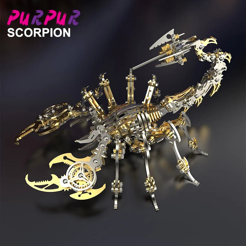 3D Assembly Kit Gifts for Children Anti-Stress Metal Mechanical Insect Animal Puzzles Toys for Adults